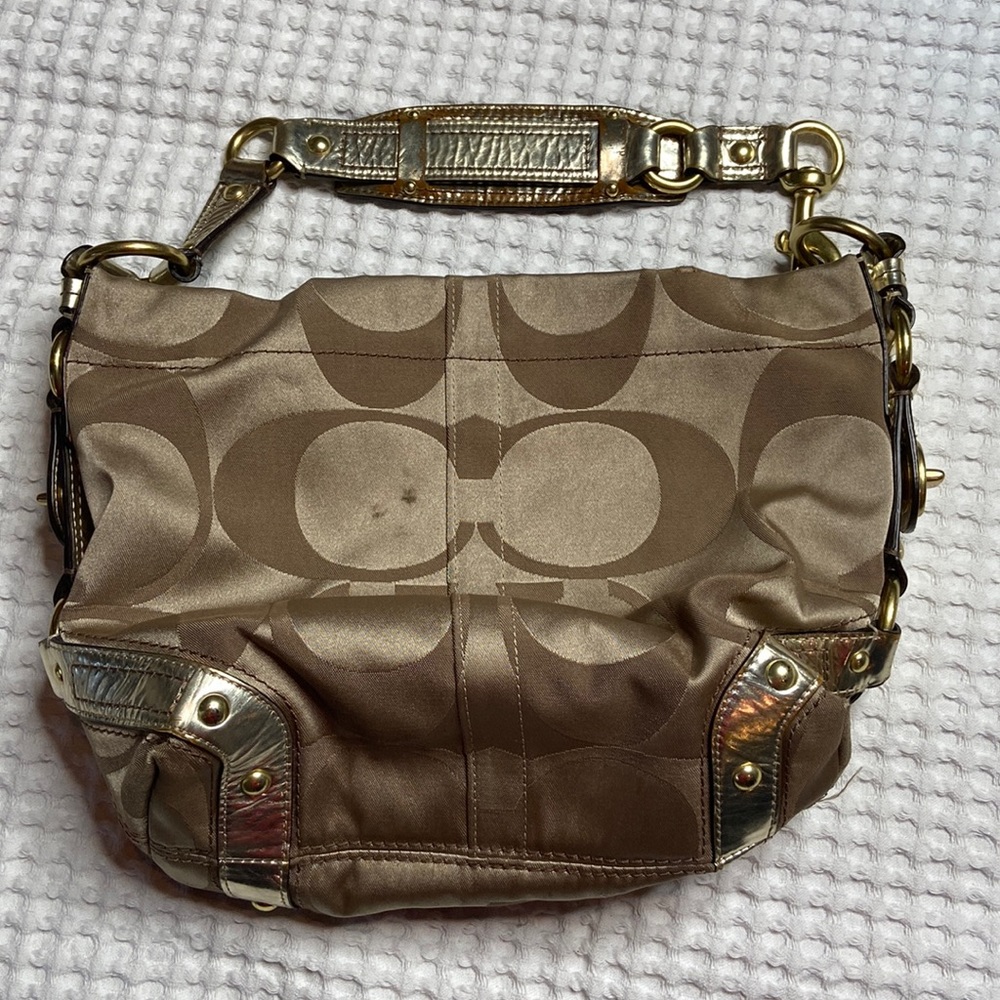 Gold Coach Bag